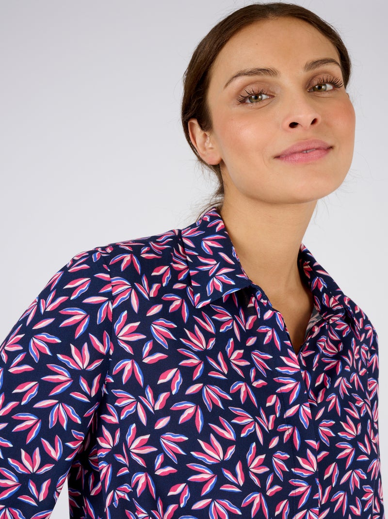Chemisier imprimé pure viscose - Damart Rose - Kiabi
