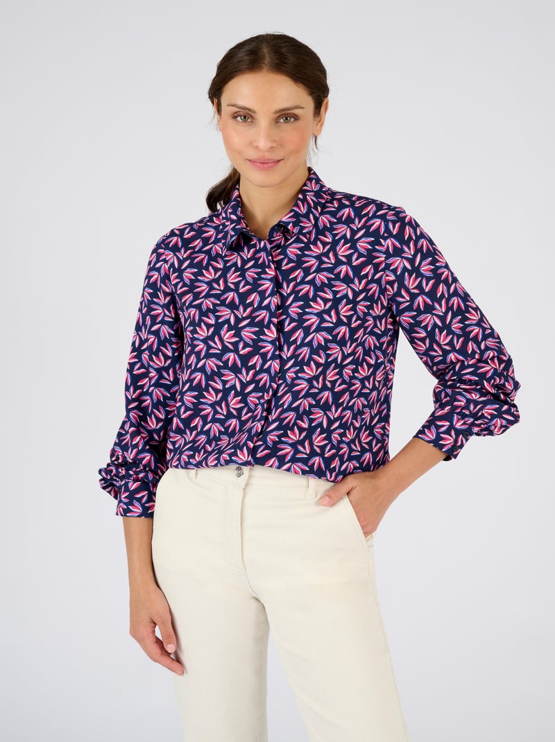 Chemisier imprimé pure viscose - Damart Rose - Kiabi