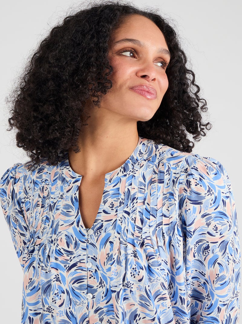 Chemisier imprimé pure viscose - Damart Rose pâle - Kiabi