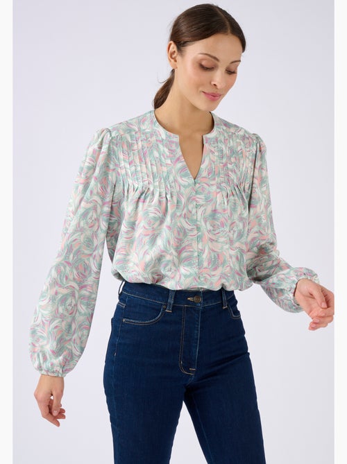Chemisier imprimé pure viscose - Damart - Kiabi