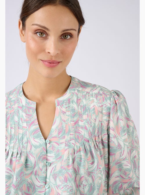 Chemisier imprimé pure viscose - Damart - Kiabi