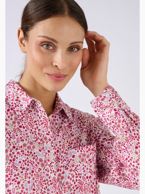 Chemisier imprimé pure viscose - Damart - Kiabi