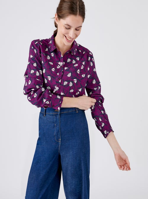 Chemisier imprimé pure viscose - Damart - Kiabi