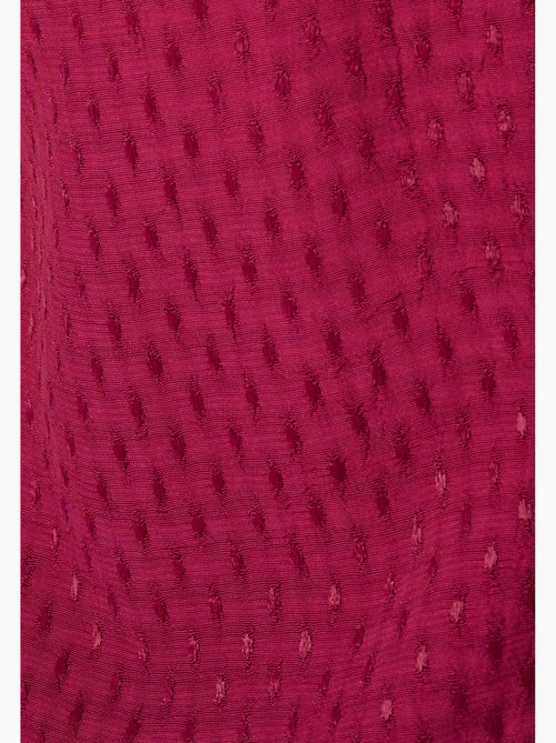Chemisier jacquard reliéfé - damart - Kiabi