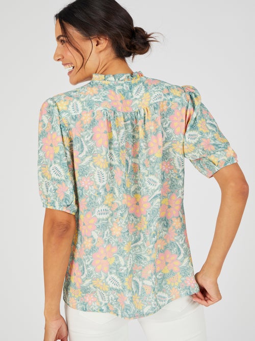 Chemisier jacquard reliéfé Climatyl - Damart - Kiabi