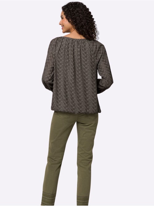Chemisier Joli Motif Imprimé - Taille Standard - Helline - Kiabi Chemisier Joli Motif Imprimé - Taille Standard - Helline - Kiabi