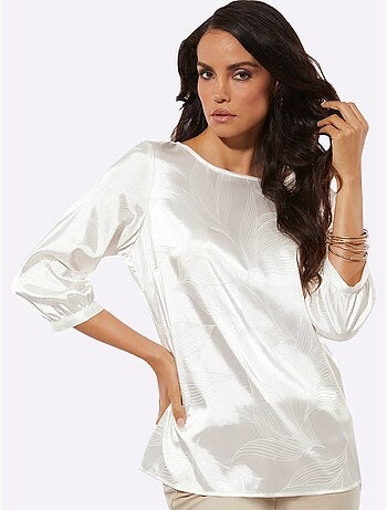 Chemisier Joli Motif Jacquard - Taille Standard - Helline