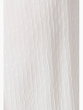 Chemisier lavallière jacquard reliéfé - Damart