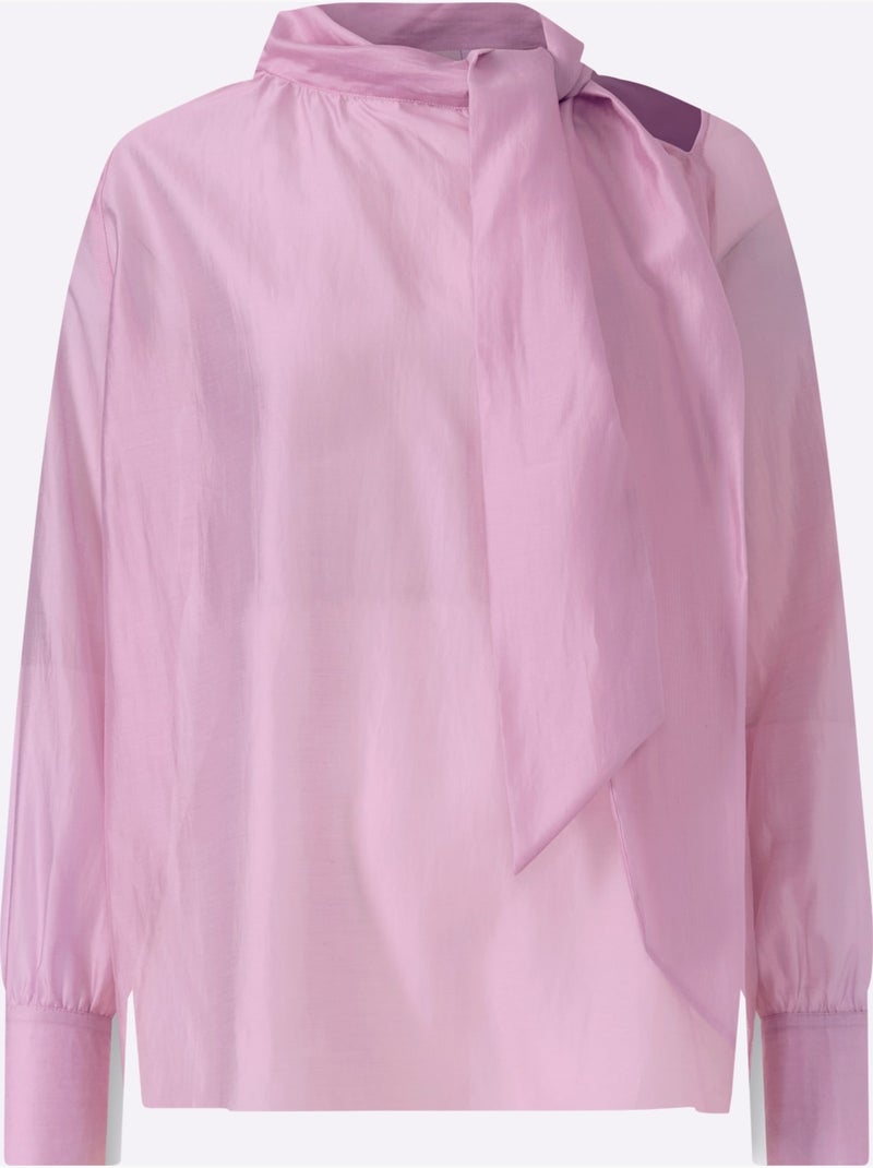 Chemisier lavallière lavallière tendance - taille standard - helline Rose - Kiabi