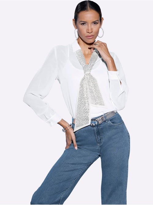 Chemisier Lavallière Polyester Recyclé - Taille Standard - Helline - Kiabi