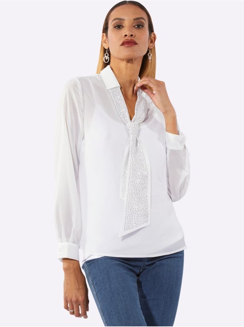 Chemisier Lavallière Polyester Recyclé - Taille Standard - Helline - Kiabi