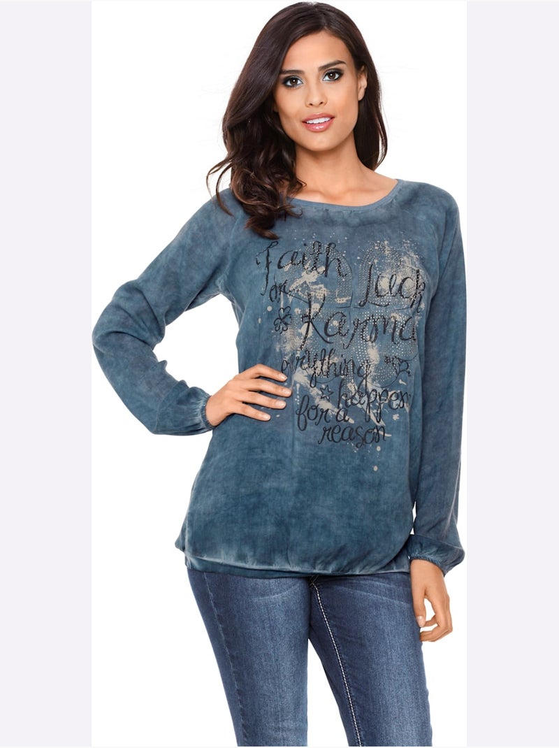 Chemisier Léger - Taille Standard - Helline Bleu jean - Kiabi