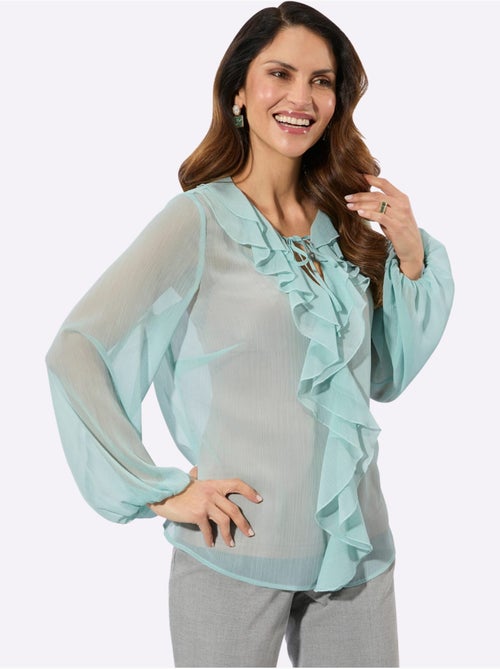 Chemisier Légère Qualité Froissée Tendance - Taille Standard - Witt - Kiabi Chemisier Légère Qualité Froissée Tendance - Taille Standard - Witt - Kiabi