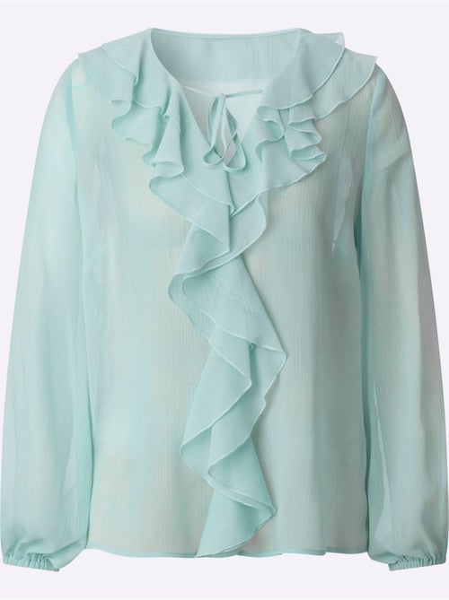 Chemisier Légère Qualité Froissée Tendance - Taille Standard - Witt - Kiabi Chemisier Légère Qualité Froissée Tendance - Taille Standard - Witt - Kiabi