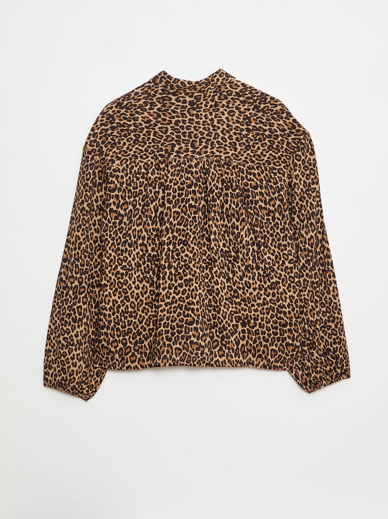 Chemisier léopard - So Easy Beige - Kiabi