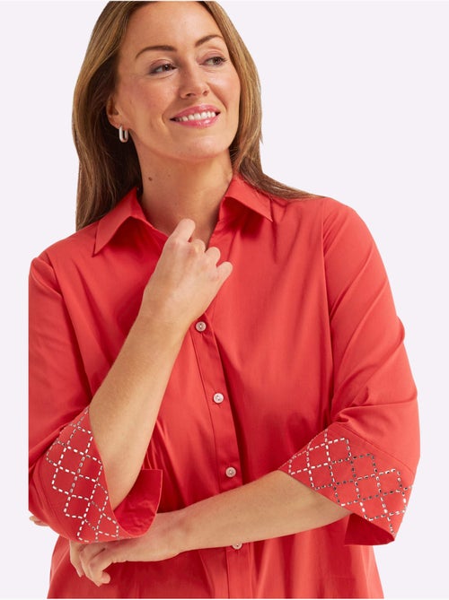 Chemisier Long - Taille Standard - Sheego - Kiabi
