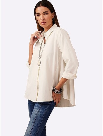 Chemisier Long 50% Coton - Taille Standard - Helline