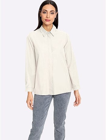 Chemisier Long 50% Coton - Taille Standard - Helline