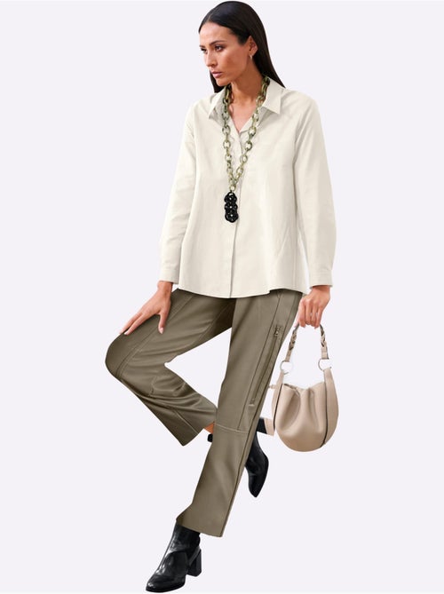 Chemisier Long 50% Coton - Taille Standard - helline - Kiabi
