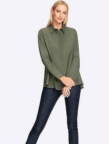 Chemisier Long 50% Coton - Taille Standard - helline