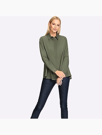 Chemisier Long 50% Coton - Taille Standard - helline