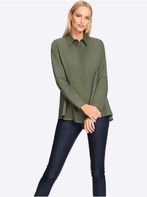 Chemisier Long 50% Coton - Taille Standard - helline - Kiabi