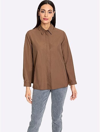 Chemisier Long 50% Coton - Taille Standard - Helline