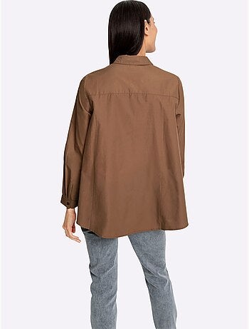 Chemisier Long 50% Coton - Taille Standard - Helline