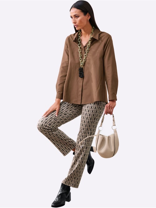 Chemisier Long 50% Coton - Taille Standard - helline - Kiabi