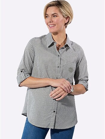 Chemisier long avec col classique et manches longues ajustables - Taille standard - Witt