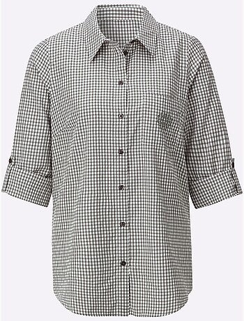 Chemisier long avec col classique et manches longues ajustables - Taille standard - Witt