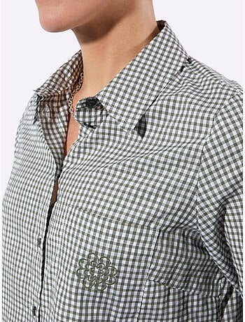 Chemisier long avec col classique et manches longues ajustables - Taille standard - Witt