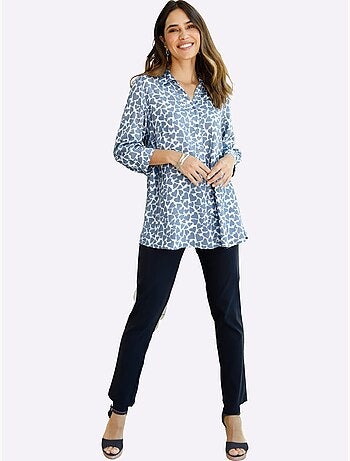 Chemisier Long Viscose Douce Et Fluide - Taille Standard - Moda Vilona