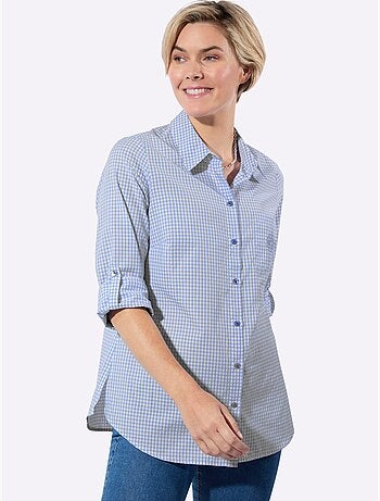 Chemisier long avec col classique et manches longues ajustables - Taille standard - Witt