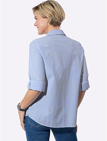 Chemisier long avec col classique et manches longues ajustables - Taille standard - Witt