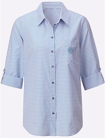 Chemisier long avec col classique et manches longues ajustables - Taille standard - Witt