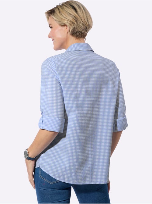 Chemisier long avec col chemise et manches longues ajustables - Taille standard - Witt - Kiabi Chemisier long avec col chemise et manches longues ajustables - Taille standard - Witt - Kiabi
