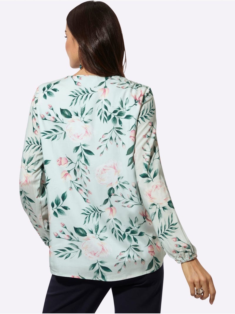 Chemisier Long Coupe Longue Affinante - Taille Standard - Helline Bleu Vert - Kiabi