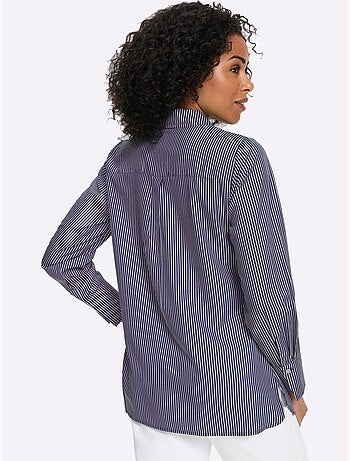 Chemisier long coupe longue affinante - taille standard - moda vilona
