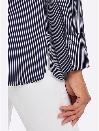 Chemisier long coupe longue affinante - taille standard - moda vilona