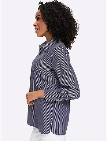 Chemisier long coupe longue affinante - taille standard - moda vilona