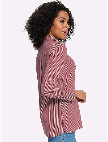 Chemisier long coupe longue affinante - taille standard - moda vilona