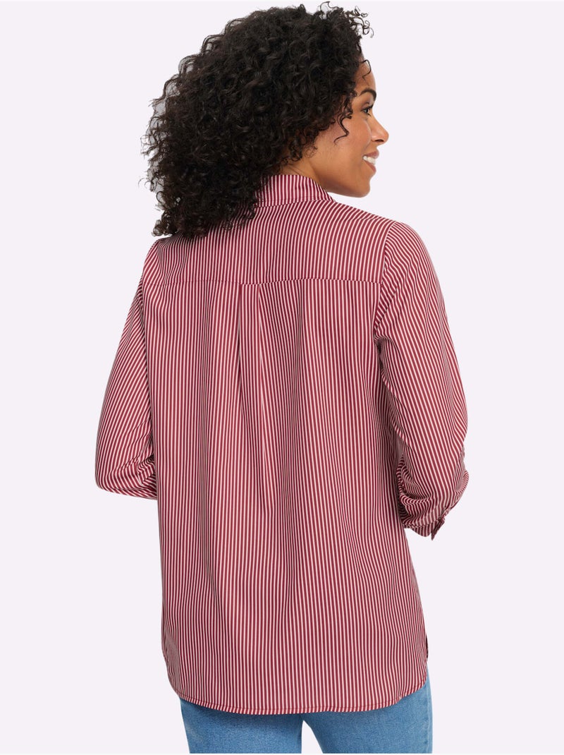 Chemisier long coupe longue affinante - taille standard - moda vilona Rouge - Kiabi