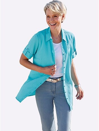 Chemisier Long Coupe Longue Affinante - Taille Standard - Moda Vilona
