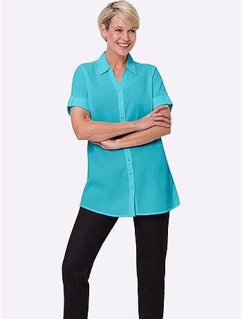 Chemisier Long Coupe Longue Affinante - Taille Standard - Moda Vilona