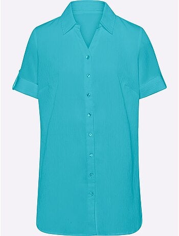 Chemisier Long Coupe Longue Affinante - Taille Standard - Moda Vilona
