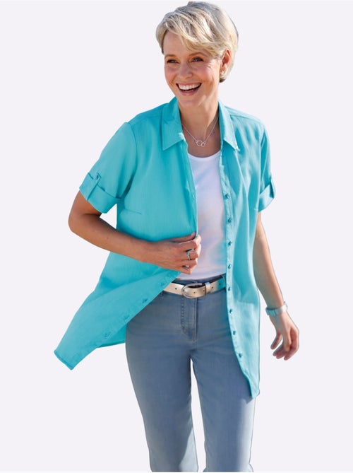 Chemisier Long Coupe Longue Affinante - Taille Standard - Moda Vilona - Kiabi Chemisier Long Coupe Longue Affinante - Taille Standard - Moda Vilona - Kiabi
