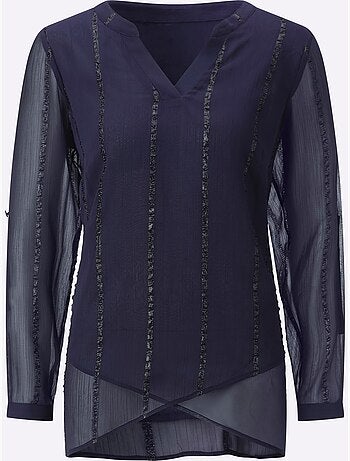 Chemisier Long Fil Brillant Tissé - Taille Standard - helline