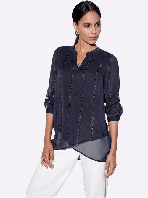 Chemisier Long Fil Brillant Tissé - Taille Standard - helline - Kiabi