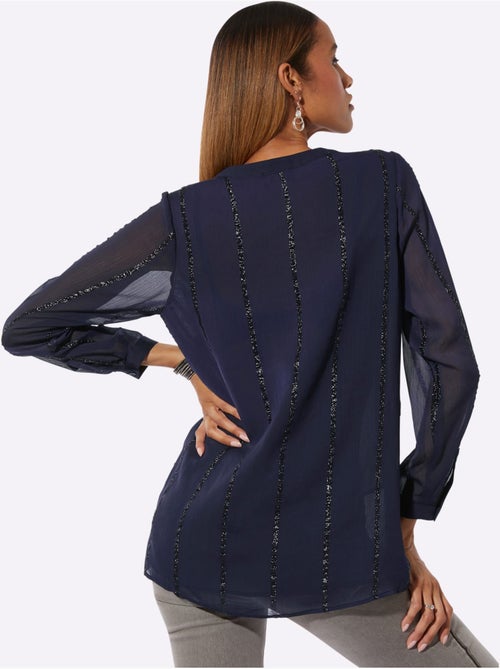 Chemisier Long Fil Brillant Tissé - Taille Standard - helline - Kiabi